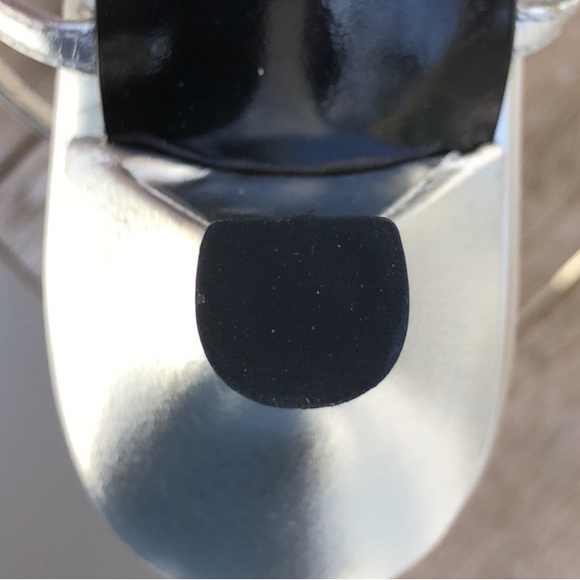 NWOT! - STUART WEITZMAN Silver Strappy Heels - Picture 8 of 13